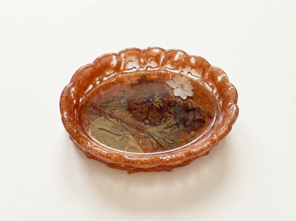 Pressed Flower Resin Trinket Tray | Fancy Florals