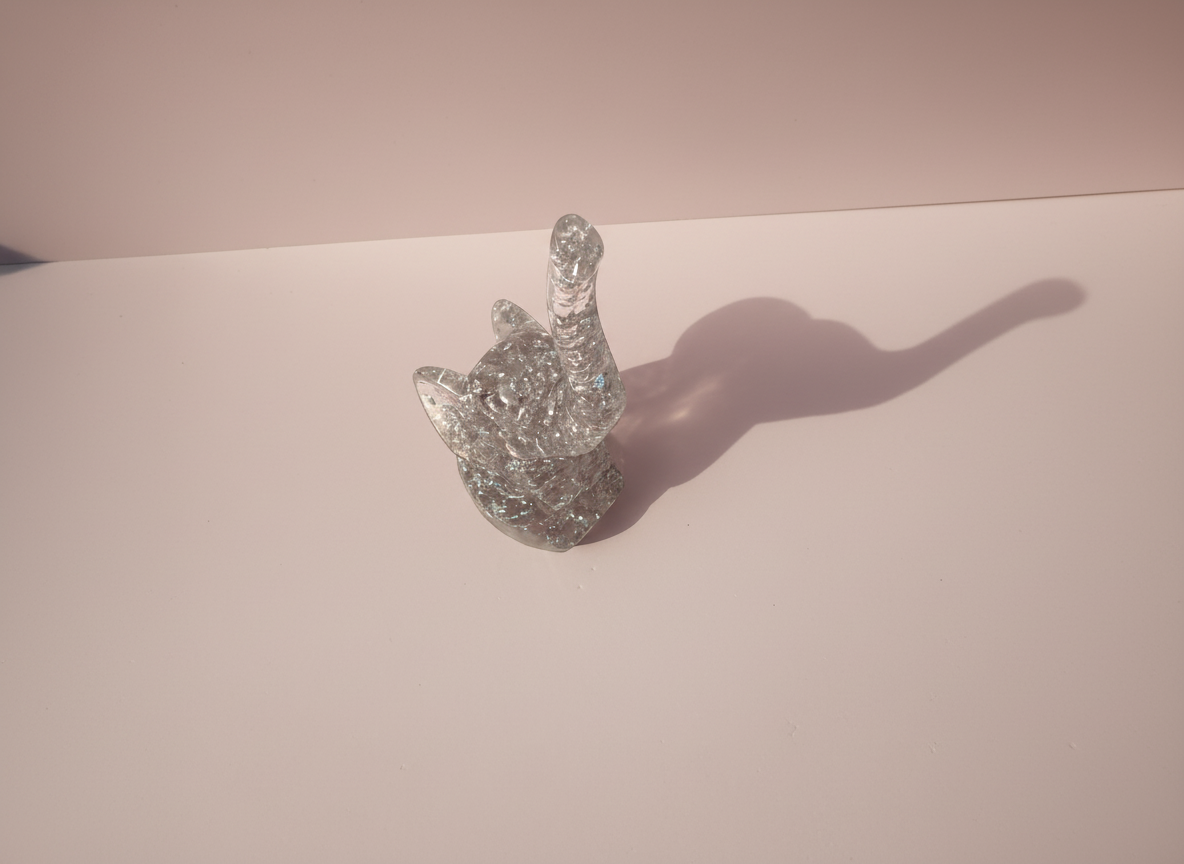 Elephant Ring Holder – Sparkly Silver