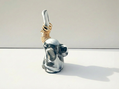 Elephant Ring Holder – Black & White